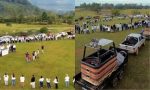 Cerimônia em Praia Grande, SC, homenageia vítimas de acidente de balão