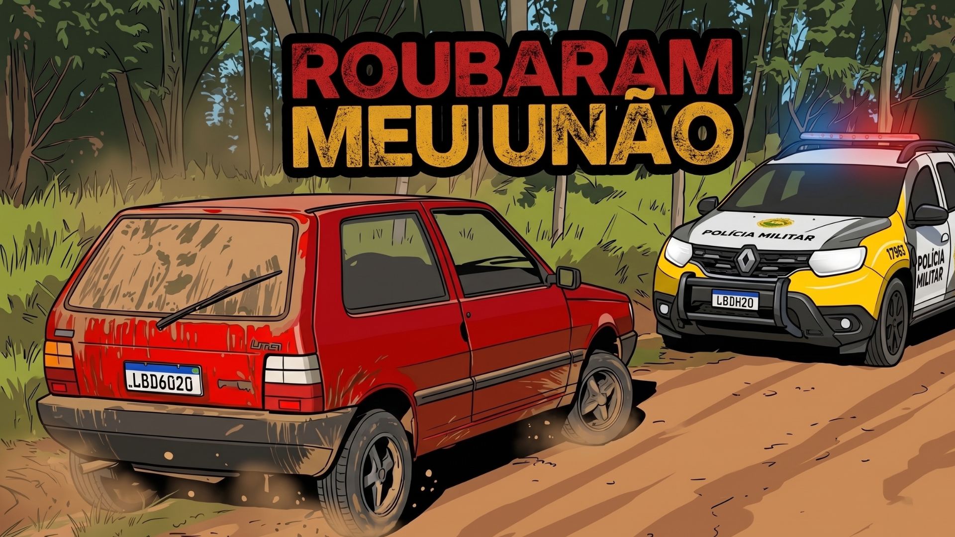 Dono de Fiat Uno furtado em PG transforma crime em música após recuperar veículo