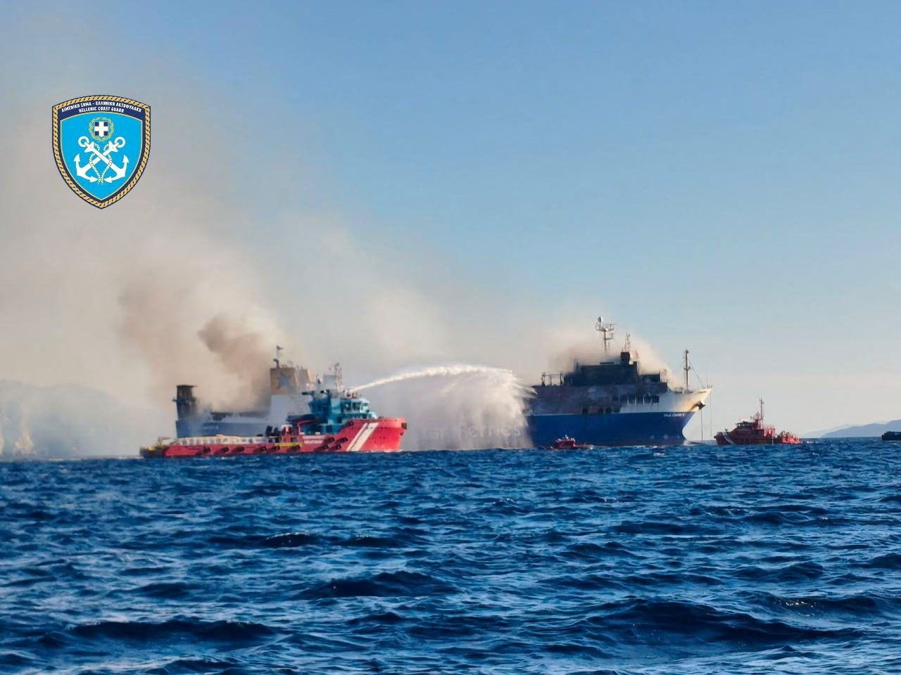 Navio em chamas na Grécia: todos a bordo são resgatados — BnT Online